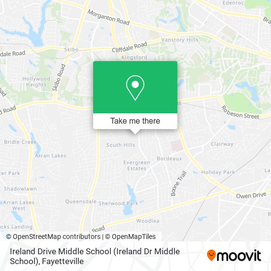Mapa de Ireland Drive Middle School