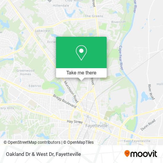 Mapa de Oakland Dr & West Dr