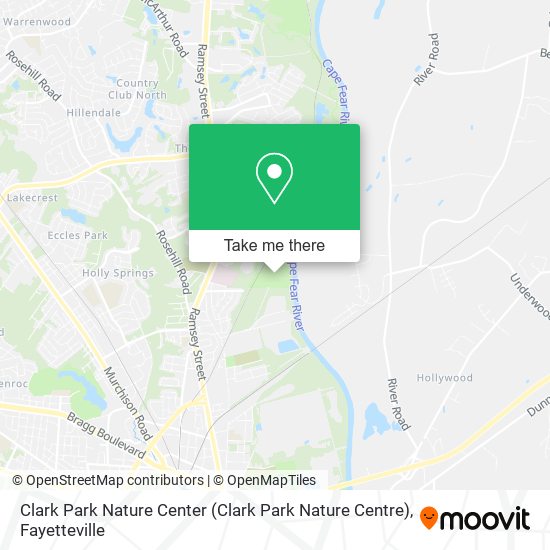 Mapa de Clark Park Nature Center
