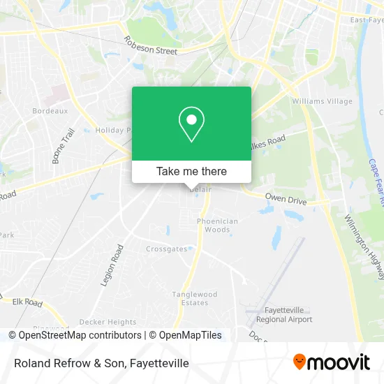 Roland Refrow & Son map