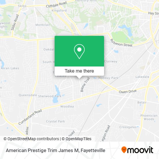 American Prestige Trim James M map