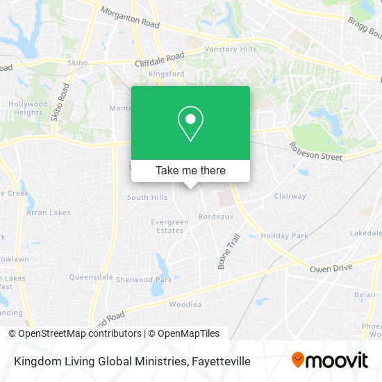 Kingdom Living Global Ministries map