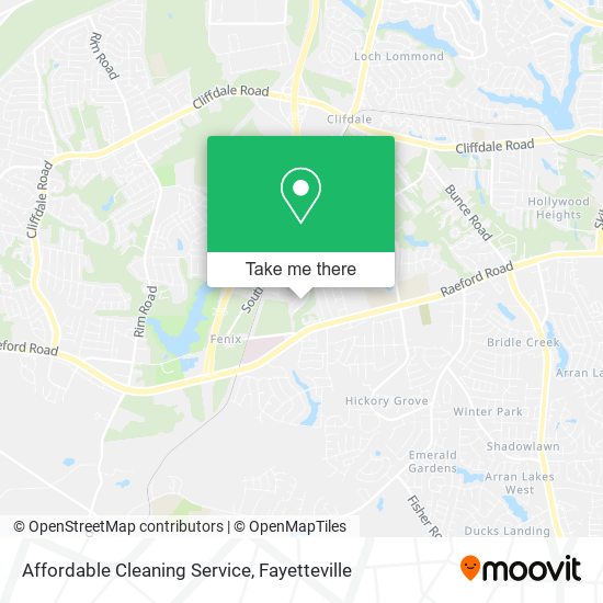 Mapa de Affordable Cleaning Service