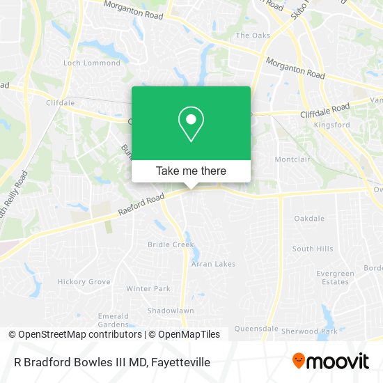 R Bradford Bowles III MD map