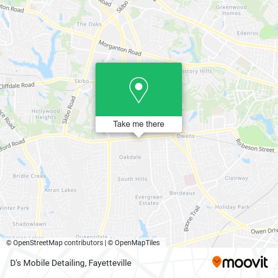 D's Mobile Detailing map