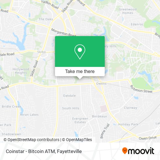 Coinstar - Bitcoin ATM map