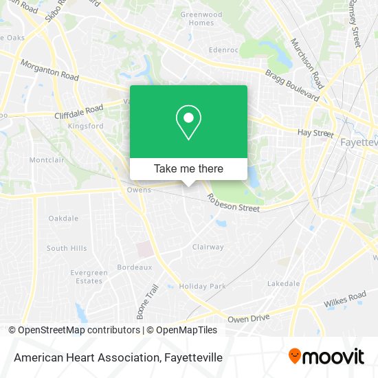 American Heart Association map