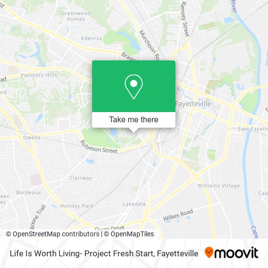 Mapa de Life Is Worth Living- Project Fresh Start