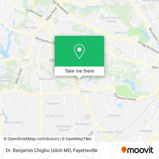 Mapa de Dr. Benjamin Chigbo Udoh MD