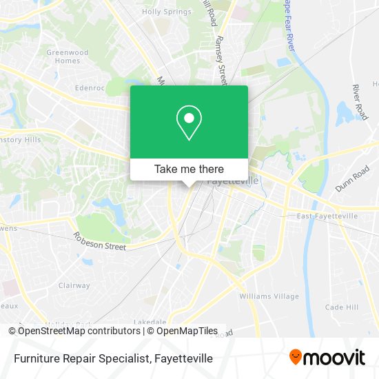 Mapa de Furniture Repair Specialist
