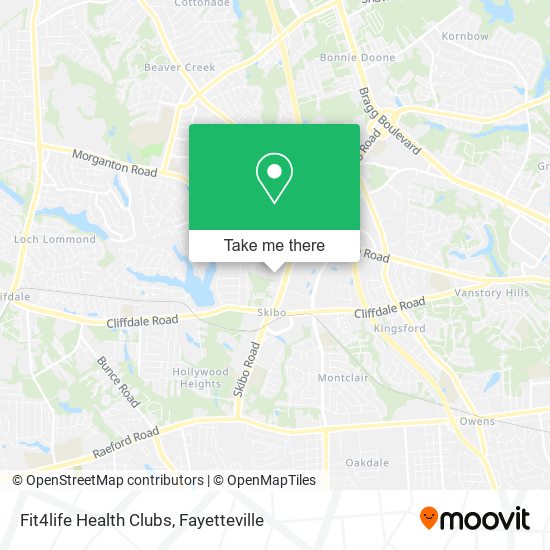 Fit4life Health Clubs map