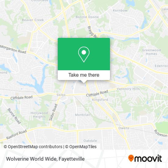 Mapa de Wolverine World Wide