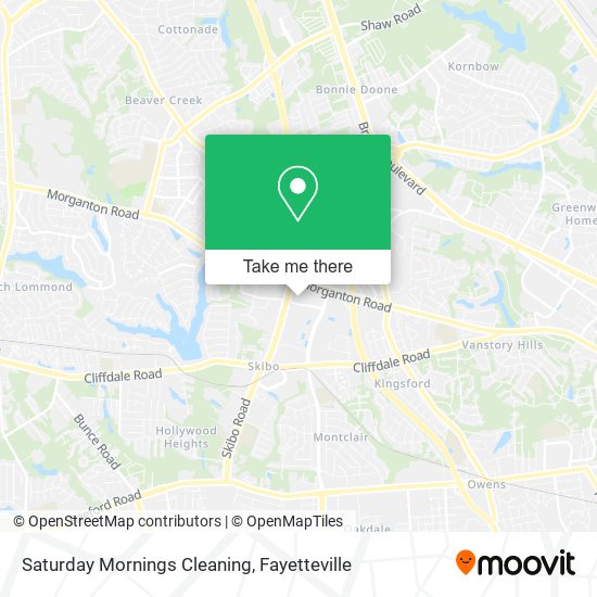 Saturday Mornings Cleaning map