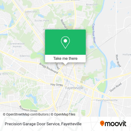 Precision Garage Door Service map