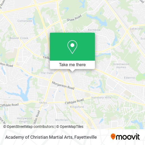 Academy of Christian Martial Arts map