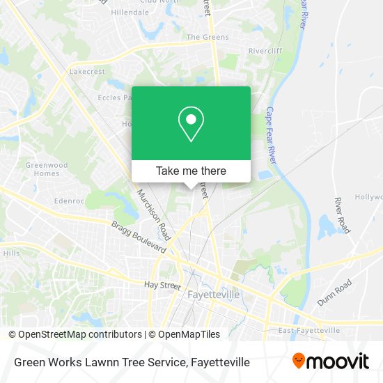 Mapa de Green Works Lawnn Tree Service