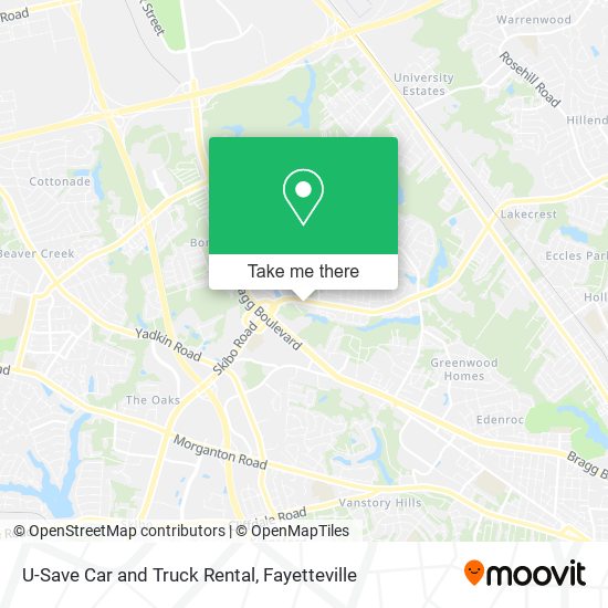 U-Save Car and Truck Rental map