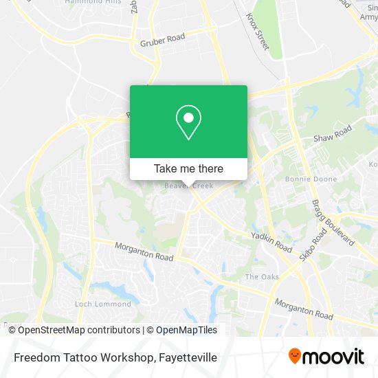 Freedom Tattoo Workshop map