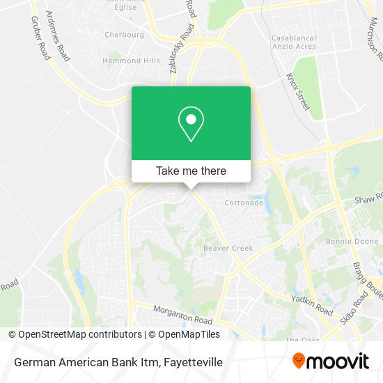 Mapa de German American Bank Itm