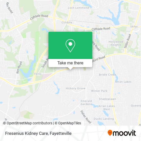 Mapa de Fresenius Kidney Care