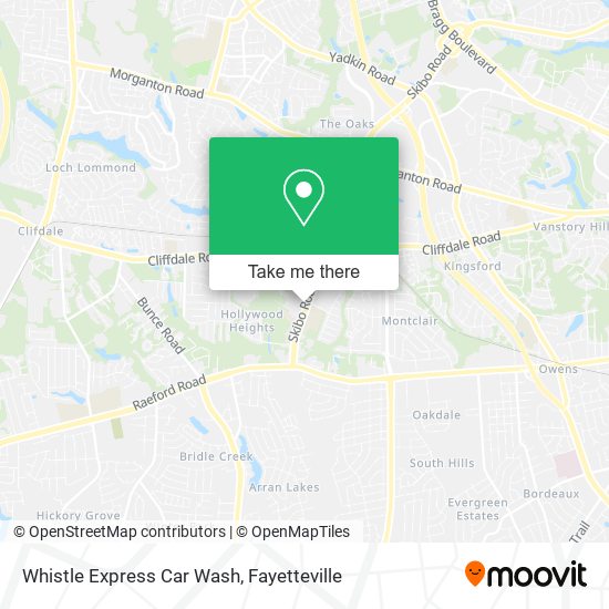 Whistle Express Car Wash map