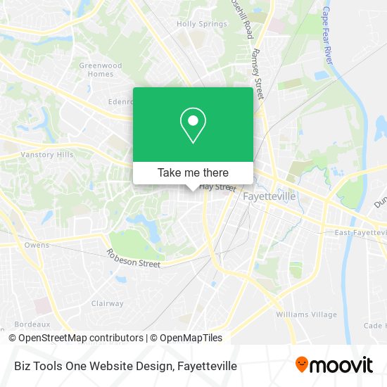 Biz Tools One Website Design map