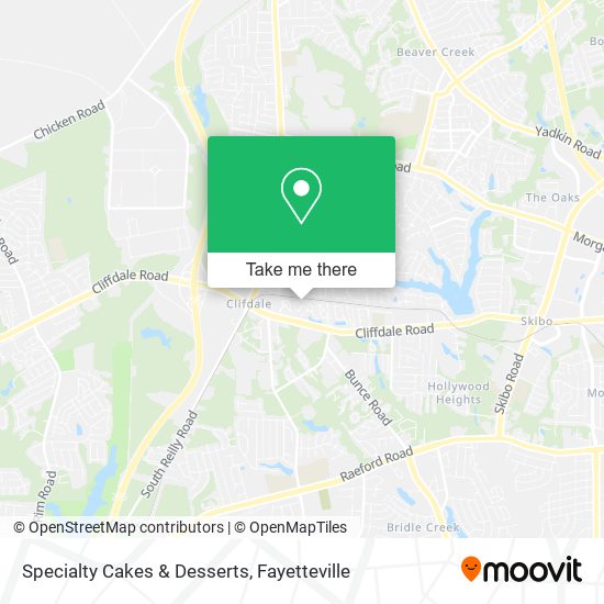 Mapa de Specialty Cakes & Desserts