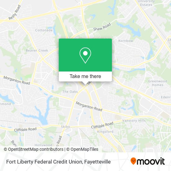 Mapa de Fort Liberty Federal Credit Union