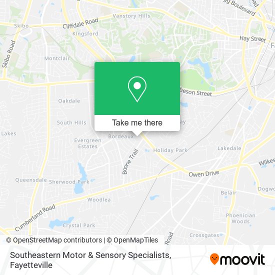 Southeastern Motor & Sensory Specialists map