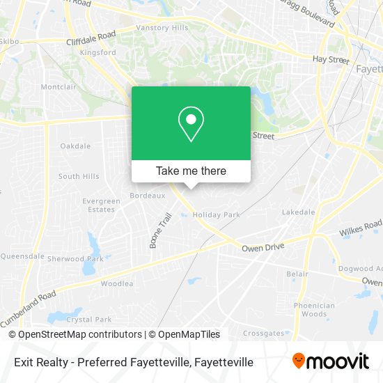 Mapa de Exit Realty - Preferred Fayetteville