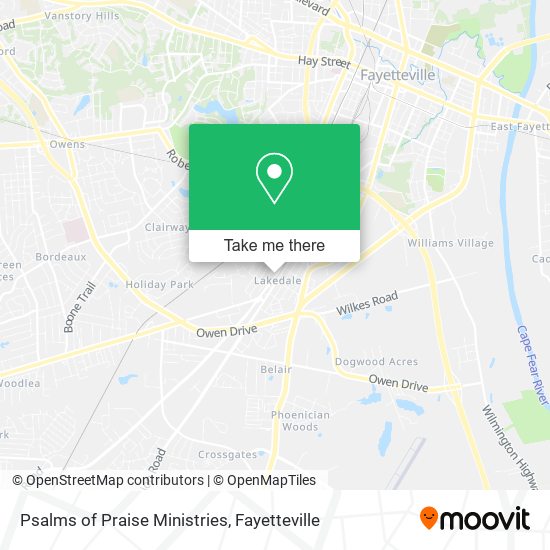 Mapa de Psalms of Praise Ministries
