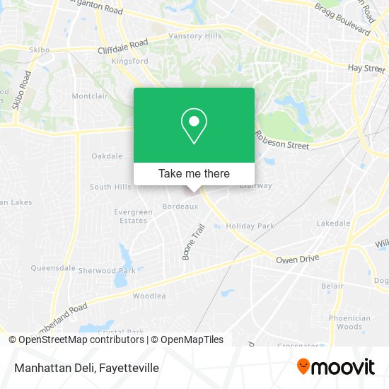 Manhattan Deli map