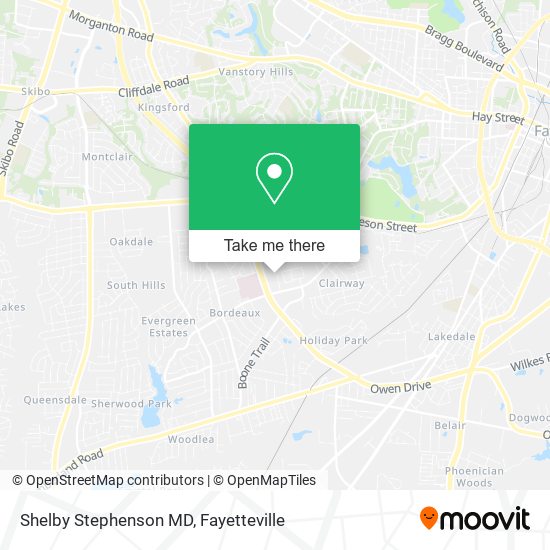 Shelby Stephenson MD map