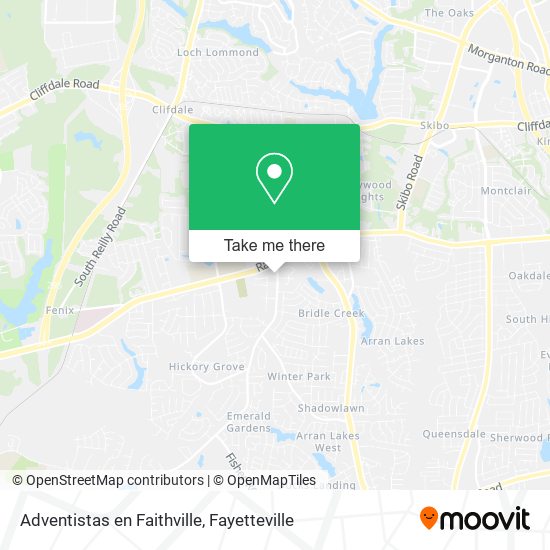 Mapa de Adventistas en Faithville