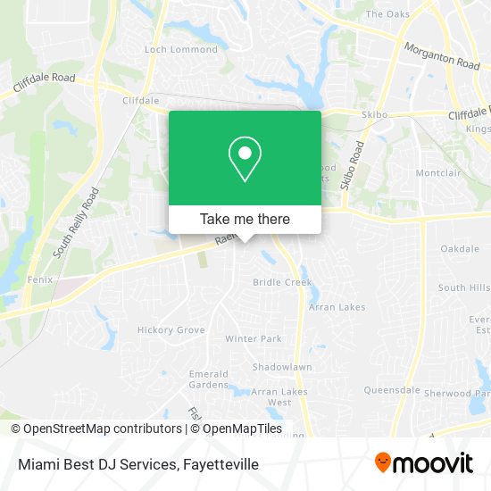 Miami Best DJ Services map