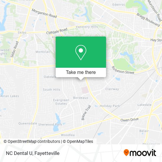 Mapa de NC Dental U