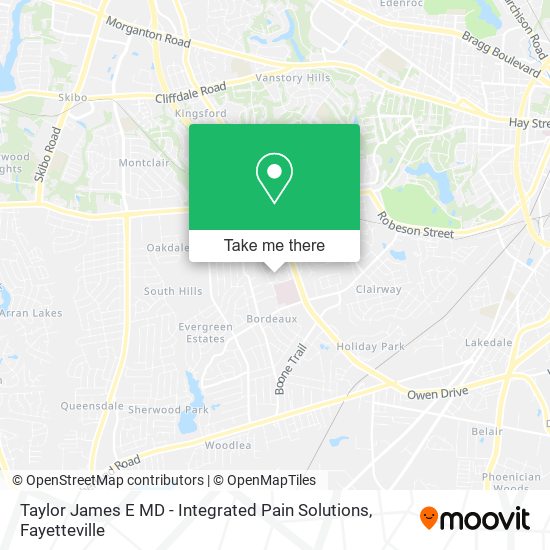 Taylor James E MD - Integrated Pain Solutions map