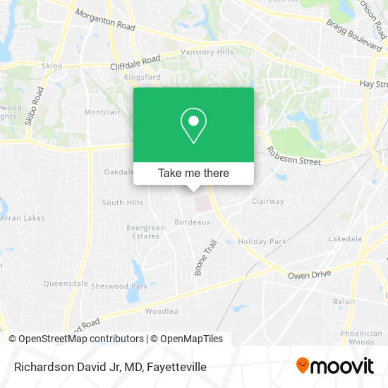 Richardson David Jr, MD map