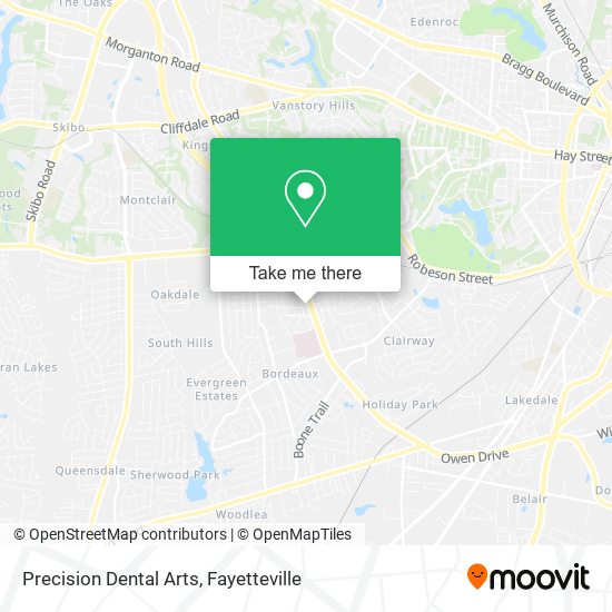 Mapa de Precision Dental Arts