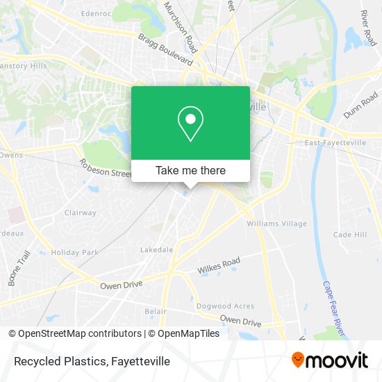 Recycled Plastics map