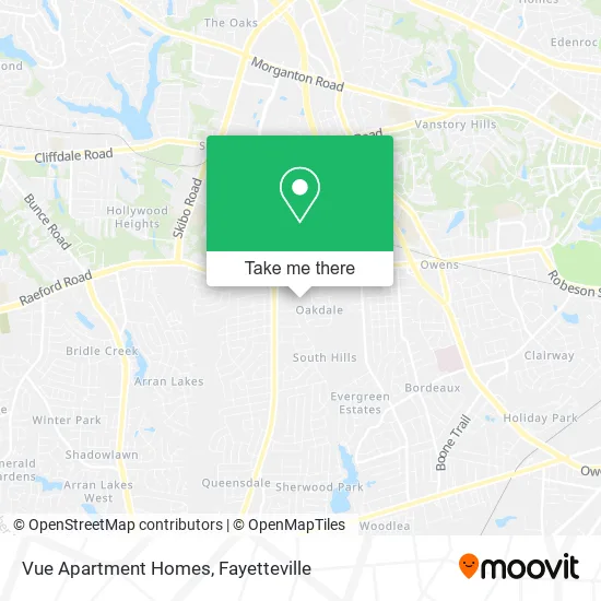 Vue Apartment Homes map