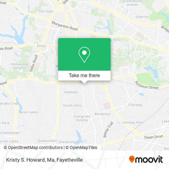 Kristy S. Howard, Ma map