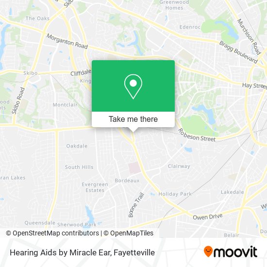 Mapa de Hearing Aids by Miracle Ear