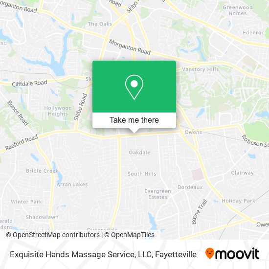Exquisite Hands Massage Service, LLC map