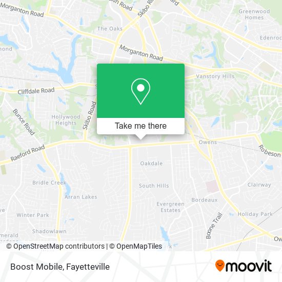 Boost Mobile map