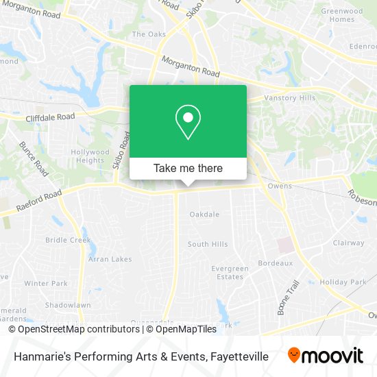 Hanmarie's Performing Arts & Events map