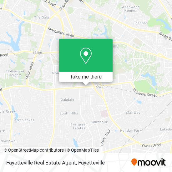 Fayetteville Real Estate Agent map