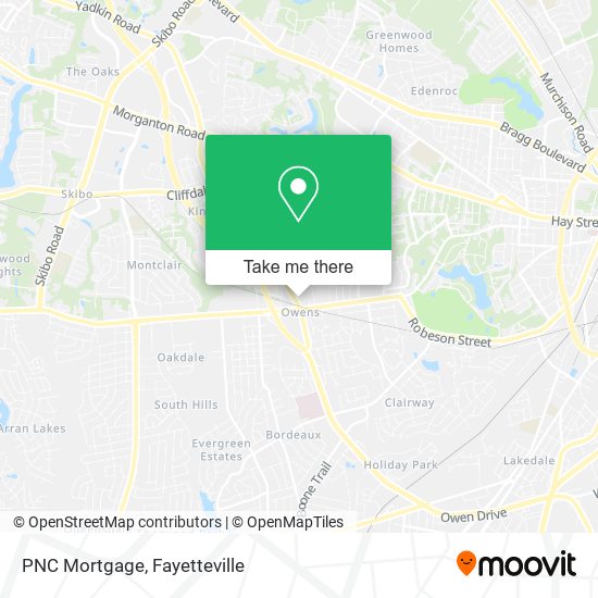 Mapa de PNC Mortgage