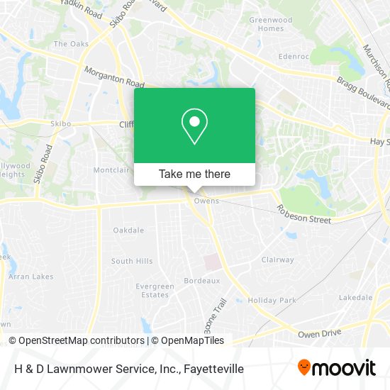 Mapa de H & D Lawnmower Service, Inc.