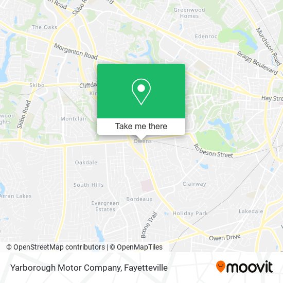 Yarborough Motor Company map